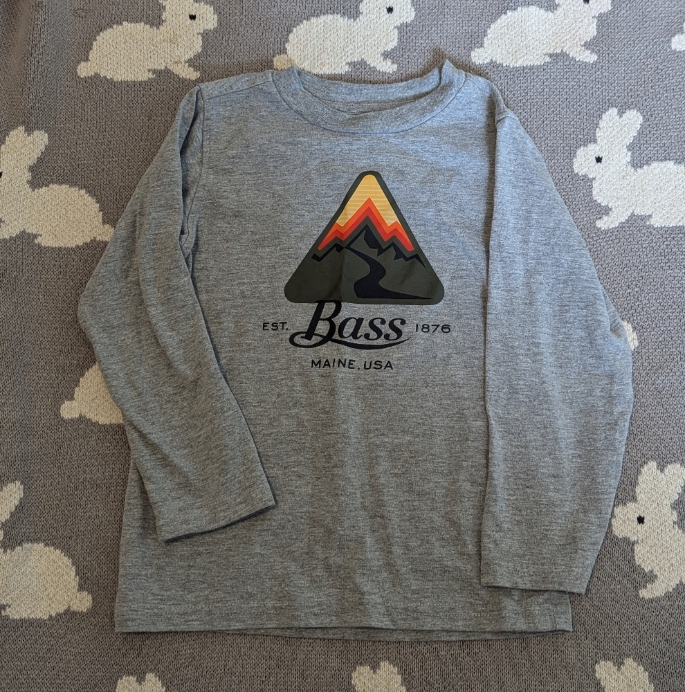 Bass Kids Gray Long Sleeve Shirt/ 4T/ NWOT